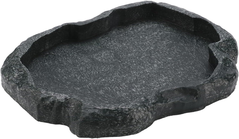 Tortoise Water Dish 7.1*5.5*0.8in Reptile Water Dish Food Bowl