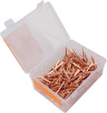 250Pcs Horseshoe Nails Copper Plated Rustproof Equestrian Riding Equipment Pet Supplies (51mm E5)