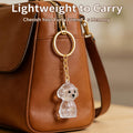 Amakunft Dog Hair Collector Keychain, Portable Pet Hair Memorial Keychain