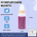 ASEVAT 5 oz 3PackPet Feeding Bottle, Anti-Choking Puppy Feeder Design,with 3pcs Replaceable and Reusable Silicone Nipples for Feeding Puppies, Kittens, Small Animals