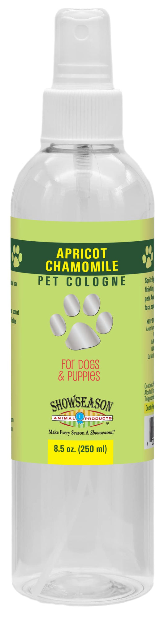 Showseason® Apricot Chamomile Dog Cologne 8.5 oz | Dog Perfume Long Lasting | Deodorizing Spray