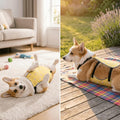Limen Dog Belly Protector XS for Dogs Waterproof Polyester Vest for Small Puppy,Lightweight Breathable Cover for Outdoor