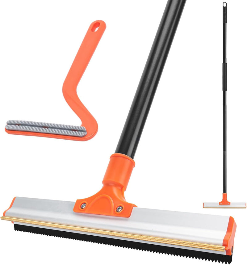 Carpet Rake for Pet Hair Removal, 57'' Dog and Cat Hair Remover Tool
