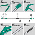 78" Extendable Snake Grabber Reptile Tongs Rattle Snake Catcher