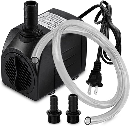 PULACO 400GPH Submersible Pump with 5 ft Tubing