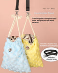 Sugar Glider Bonding Pouch Warm Travel Carrier Hamster Nest & Strap (Grey)