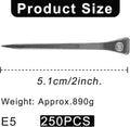 250 Pack 2 Inch E5 Steel Horseshoe Nails for Stained Glass Crafts