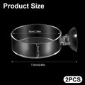 2PCS Shrimp Feeding Dish, Shrimp Feeder Dish with Suction Cups, Clear Fish Tank Feeder Bowl, Acrylic Fish Tank Feeding B