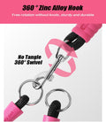 Hands Free Double Dog Leash for Two Dogs, No Tangle 360° Swivel Fit for Small and Medium Breeds, Adjustable Split Leads 