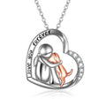 YFN Sterling Silver Keepsake Dog Pendant Necklace Dog Lover Memorial Gifts for Women