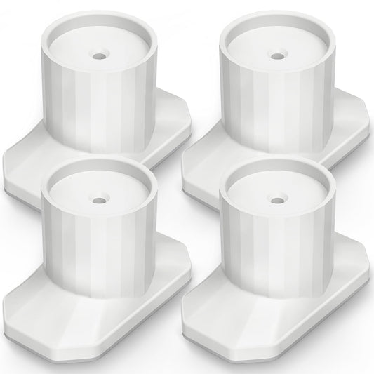 ICERO Baby Gate Extender Wall Protector (4 Pack) Pressure Mounted Gates Extension Kit Extends 1.1-3.5 inches Child Safety Gates and Protect Walls & Doorways from Pet & Dog Gates,Work on Stairs,White
