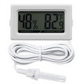 Digital Probe Thermometer Hygrometer for Reptiles - 2-in-1 Terrarium Monitor with Instant Reading, Mini Design for Turtl