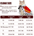 Lovelyshop pet Serial Lux Fur Red Cat Dog Cloak for Halloween Costumes, King Queen Prince and Princess Cosplay- S