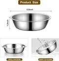 Summark Stainless Steel Raised Cat Food Bowl for 2 Bowls, 5.5-Inch Replaceable Cat Bowl, Pack of 2 （Not fit 4.7 inch 3 B
