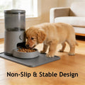 20" L x 20" W Silicone Pet Fountain Mat for Cat Water Fountain, Gray
