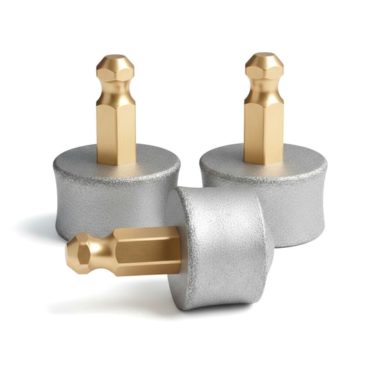 Heusom Replacement Drum Grinders Silent Groom Pro Nail Grinder (3 pcs) | Nail Grinder Diamond Tip Replacement, Spare Grinding Head for Electric Pet Nail Grinder, Dog Claw Smoothing Tips