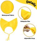 Pet Shower Cap - Waterproof Shower Caps for Sphynx Reusable Cats Ear Protection Bath Cap with Adjustable Strap Ear Covers for House Cats Small Dogs Puppy Pet Grooming Accessories (Yellow)