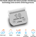 10# Dog Grooming Ceramic Blades,Compatible with Andis,Oster A5,Wahl KM10