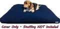 Dogbed4less DIY Durable Blue Denim Pet Bed External Duvet Cover and Waterproof Internal Case for 41"X27"X4" Large Dog Be
