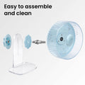 10 inch Silent Hamster Wheel with Adjustable Stand, Large Size, Blue