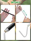 Snake Hook 40" – Telescopic Stainless Steel Reptile Grabber Stick for Safely Handling Snakes and Lizards, Lightweight & 
