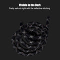 Hands Free Dog Leash(8.5ft), 8 in 1 Multifunction Nylon Double Leash for Dogs,1.2cm Adjustable Waist with Reflective Sti