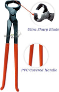 Professional Hoof Nipper 12" with PVC Covered Handle–Premium Heavy Duty Horse Farrier Tool for Precise Hoof Trimming,Sha