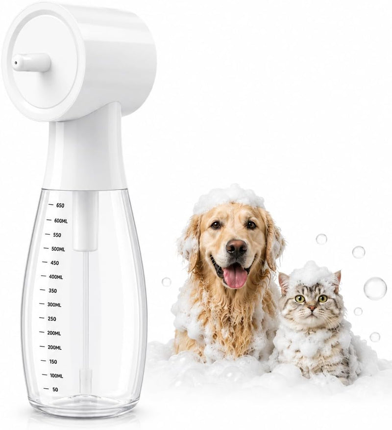 650ml Electric Dog Shampoo Dispenser, Rechargeable Foam Sprayer