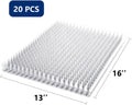 20 Pack Scat Mat for Cats-16 x 13 Inch Cat Spike Mat with Spike, Pet Training Mat Device for Cat Repellent Indoor/Outdoor to Deter Cats and Other Animals for All Seasons