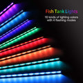 MQ 8 in Submersible LED Aquarium Light, 1.2W Color Changing Fish Tank Light with Remote Control, IP68 Crystal Glass 9 LE