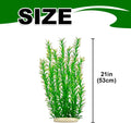 DSkoiph 2 pcs Aquarium Decor Plastic Plants Extra Large 21 Inches Artificial Fish Tank Plants Tall Fish Tank Decorations
