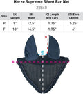 Horze Horse Ear Bonnet, Breathable, Secure Horse Fly Mask with Ears