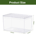 Reptile PC Tank Starter Kit Tarantula Enclosure Hermit Crab Habitat | 10.2" x 5.9" x 5.7" Spider Terrarium Full View for