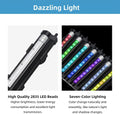 DaToo Submersible Aquarium Light 6Inch Fish Tank Light Bubbler Wall with Air Bubble Hole IP68 Waterproof Color Changing 