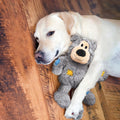 KONG Wild Knots Dog Toys 3 Pack – Bear, Giraffe & Tiger – Durable Plush Toys with Internal Knotted Rope & Squeaker – Sof