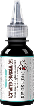 Activated Charcoal Gel for Dogs for Poisoning, 100 ml Dog First Aid Activated Charcoal, Quickly Absorbs Toxins Ready Res