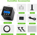 reptile humidifier, LCD with timing function, time length and interval can be set, reptile mister system with 2 spray no