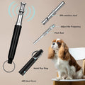 2-Pack Adjustable Ultrasonic Dog Whistle, Barking Control & Recall Training