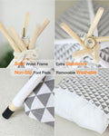 OAOAPLOS® Cat Tent and Dog Tent Bed Teepee, Indoor Dog Tent with Cushion, Small Pet Tent for Dogs and Cats, Cozy Cat Tee
