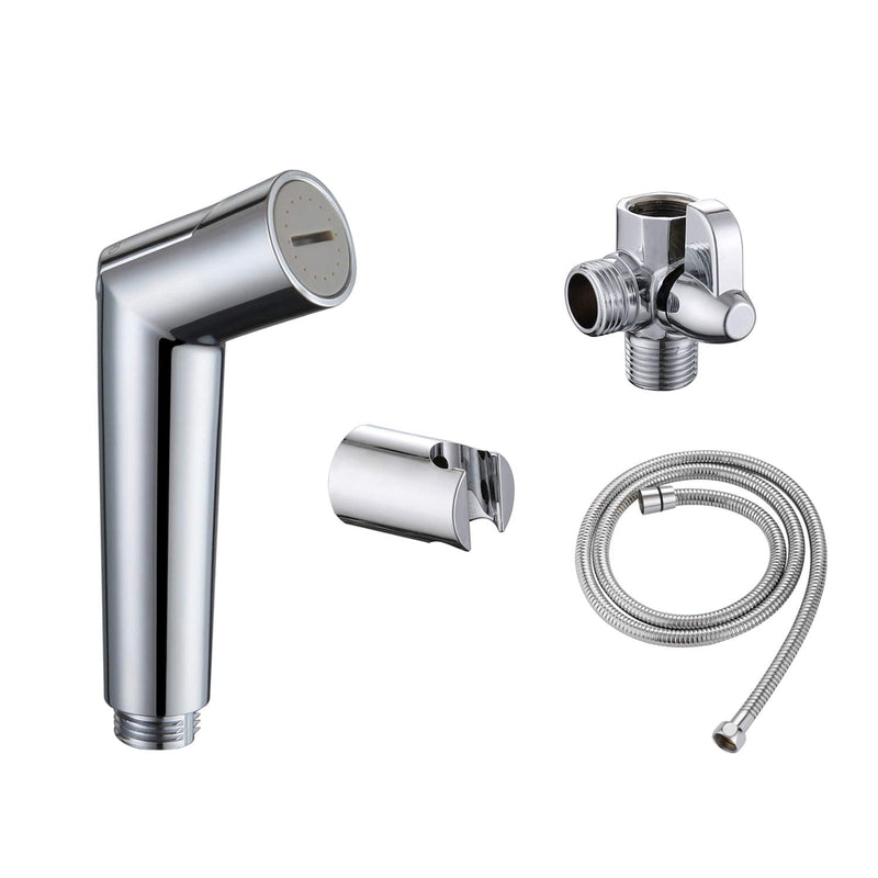 SUMERAIN Pet Shower Sprayer, Dog Shower Attachment with Solid Brass Diverter, Flow regulating Sprayer, 8 Feet Extra Long Hose, Chrome Finish
