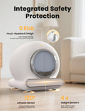 Self Cleaning Litter Box, Integrated Safety Automatic Cat Litter Box Self Cleaning 65L+9L for Multiple Cats, App Control