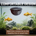 Laoha 2 PCS Floating Betta Hammock & Shrimp Shelter – 3D Printed Aquarium Decor with Feeding Ring, Safe Resting Spot for