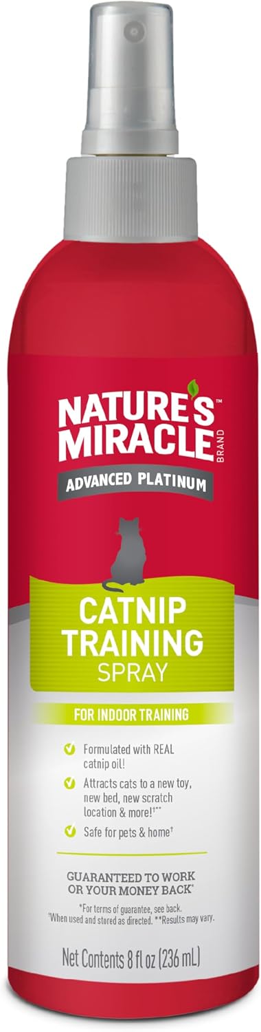 Nature's Miracle Advanced Catnip Training Spray for Indoor Training, 8 oz