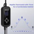 PID Dimming Thermostat for Reptiles with 1-24H Timer Setting Temperature Controller with Memory Function for Heat Lamps,