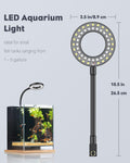 Pawfly 6 W LED Aquarium Light for 1 to 5 Gallon Fish Tanks Clip On Fish Tank Light USB Moving Aquarium Lamp with Full Sp