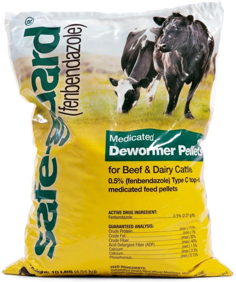 Merck Animal Health Safe-Guard Dewormer 0.5% Alfalfa-Based Pellets 10lb