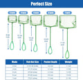 Aquarium Fish Net Small Betta Fish Tank Cleaning Net Sludge Food Residue Wastes Skimmer with Soft Fine Mesh and Braided 