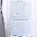 ZARSIO Birdcages Mesh Net Skirt Cover Reusable Stretchy Bird Cage Seed Catcher 35CM (White)