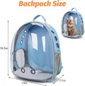 kathson Bearded Dragon Carrier with Harness and Leash Set, Large Reptile Travel Carrier Portable Lizard Backpack Clear S
