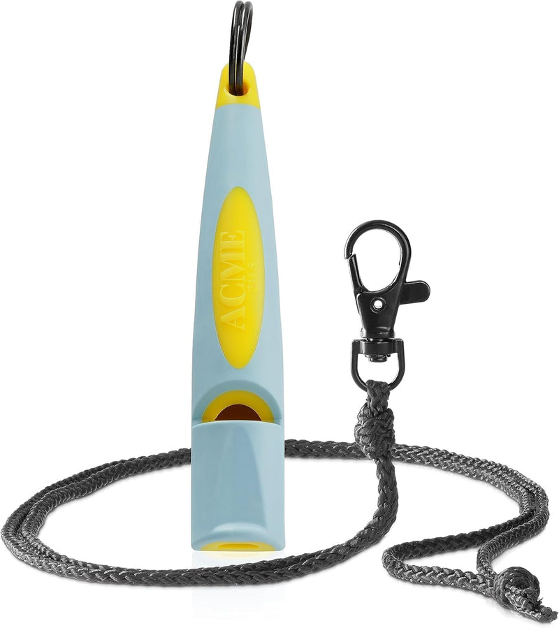 ACME Alpha 211.5 Professional Dog Training Whistle with Lanyard. Enhanced Ergonomic Grip. BPA-Free Plastic. 110 dBA. Lon